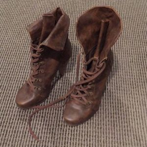 🫟 ALDO - "WORN" Style Leather Booties, Sz 10